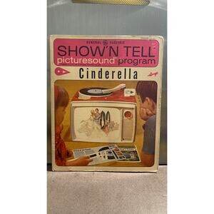 Cinderella Show 'N Tell Vintage Record Picturesound Program As Is As Shown